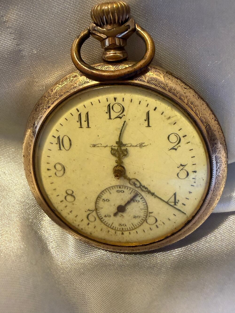 Antique Hamilton Watch Co. Pocket Watch | Gold-Filled Case | Not Running (CCC47)